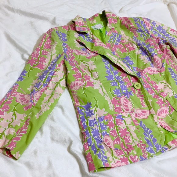 Lily Pulitzer Style Floral Blazer - Picture 4 of 8